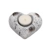 Bougeoir Photophore en bois décoration de table coeur