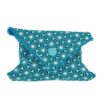 Pochette à savon bleu émeraude en tissu