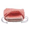 Pochon et lingettes en coton rose