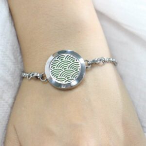 Bracelet diffuseur aromathérapie - Vague Zen