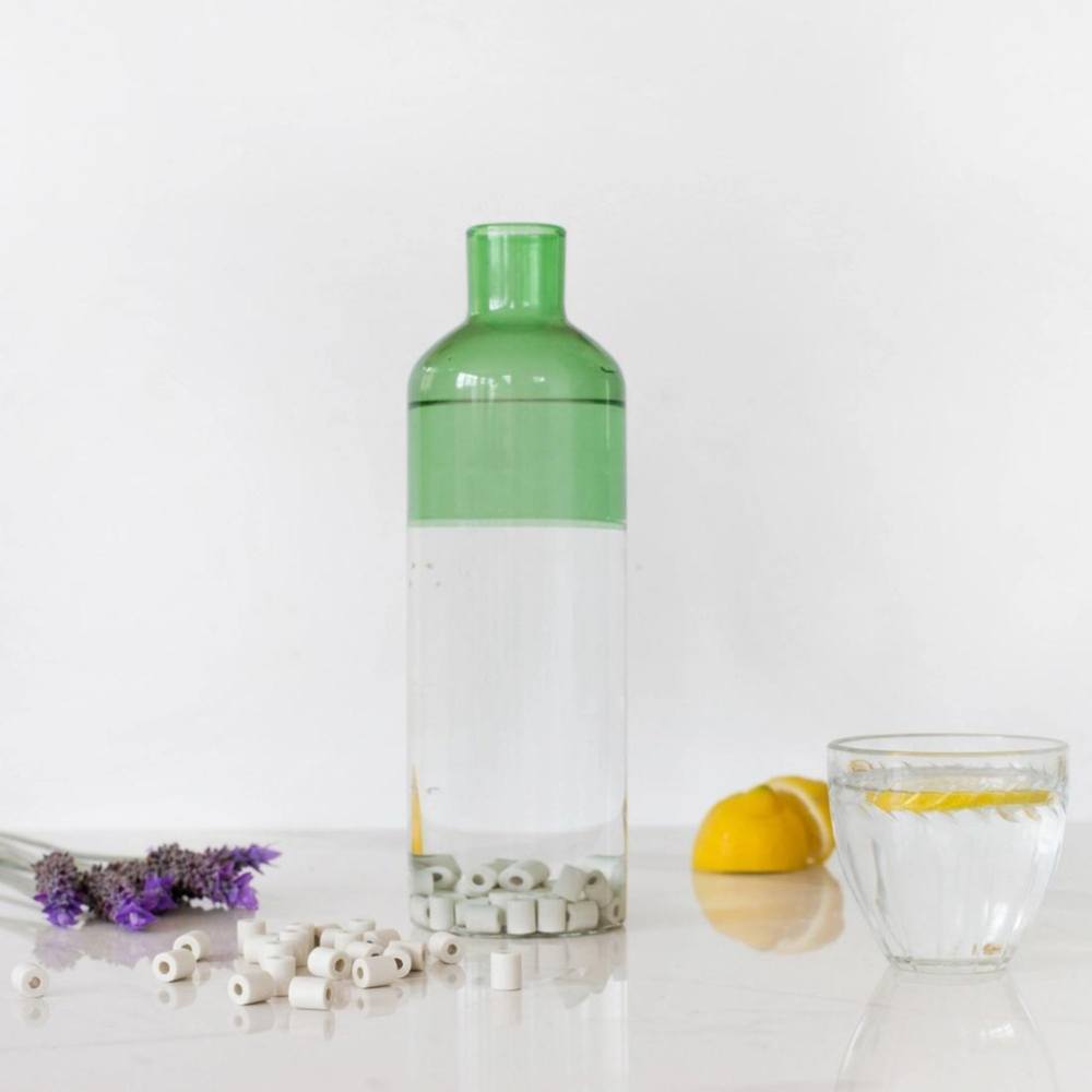 Céra'Bonbonne 6 litres en verre 100% recyclé + 70 perles de