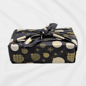 Furoshiki boules de Noël - Emballage cadeau réutilisable