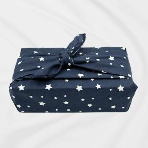 Furoshiki étoiles - emballage cadeau réutilisable