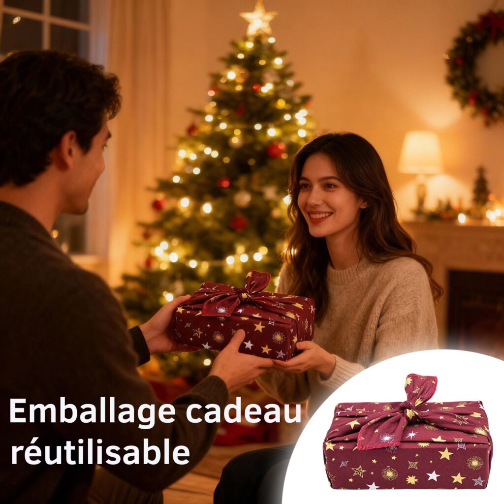Furoshiki emballage cadeau réutilisable